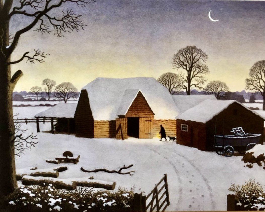 Ladybird Artists Advent Calendar, window 18 ‘Winter Farmyard’ Artist: Ronald Lampitt