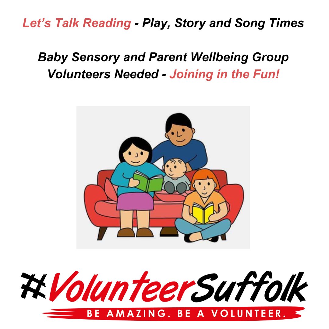 Let's Talk Reading, are working in collaboration with Happy Babies to run groups offering fun activities - such as songs, rhymes, stories and play - to help little ones develop.
To read more please visit
volunteersuffolk.org.uk