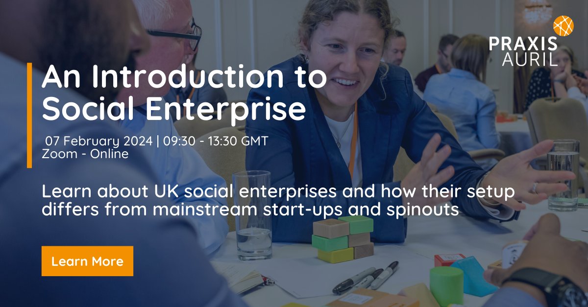 🆕 New Online Course: An Introduction to #SocialEnterprise Delve into the world of social enterprises, discover their unique characteristics, and gain insights into the differences between social enterprises and traditional #startups. Register today! praxisauril.org.uk/social-enterpr…