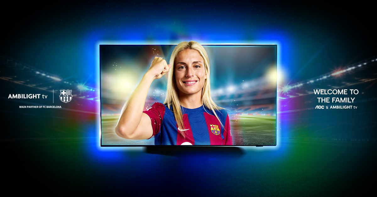 Welcome to the family @alexiaputellas! We look forward to working with you. #AmbilightTV #AOC #teamcaptain @FCBfemeni