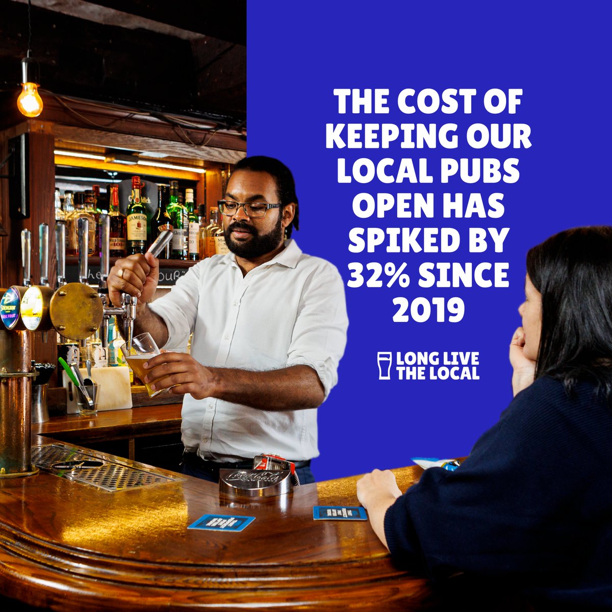 Despite contributing over £26 billion to the economy every year, pubs and brewers are facing major increases to their costs. Help us support the million people who make the pint possible by signing up to Long Live The Local > longlivethelocal.pub.