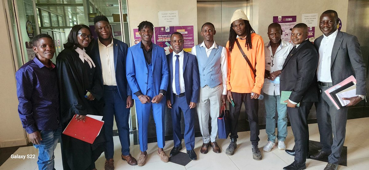 At the Constitutional court, after the hearing and trial of the petitions against the Anti-Homosexuality Act 2023. 
Will Uganda respect equal rights for all regardless of sexual orientation and gender identity? All eyes on #Uganda 🇺🇬 
#StandUp4HumanRights 
#RepealAHA23