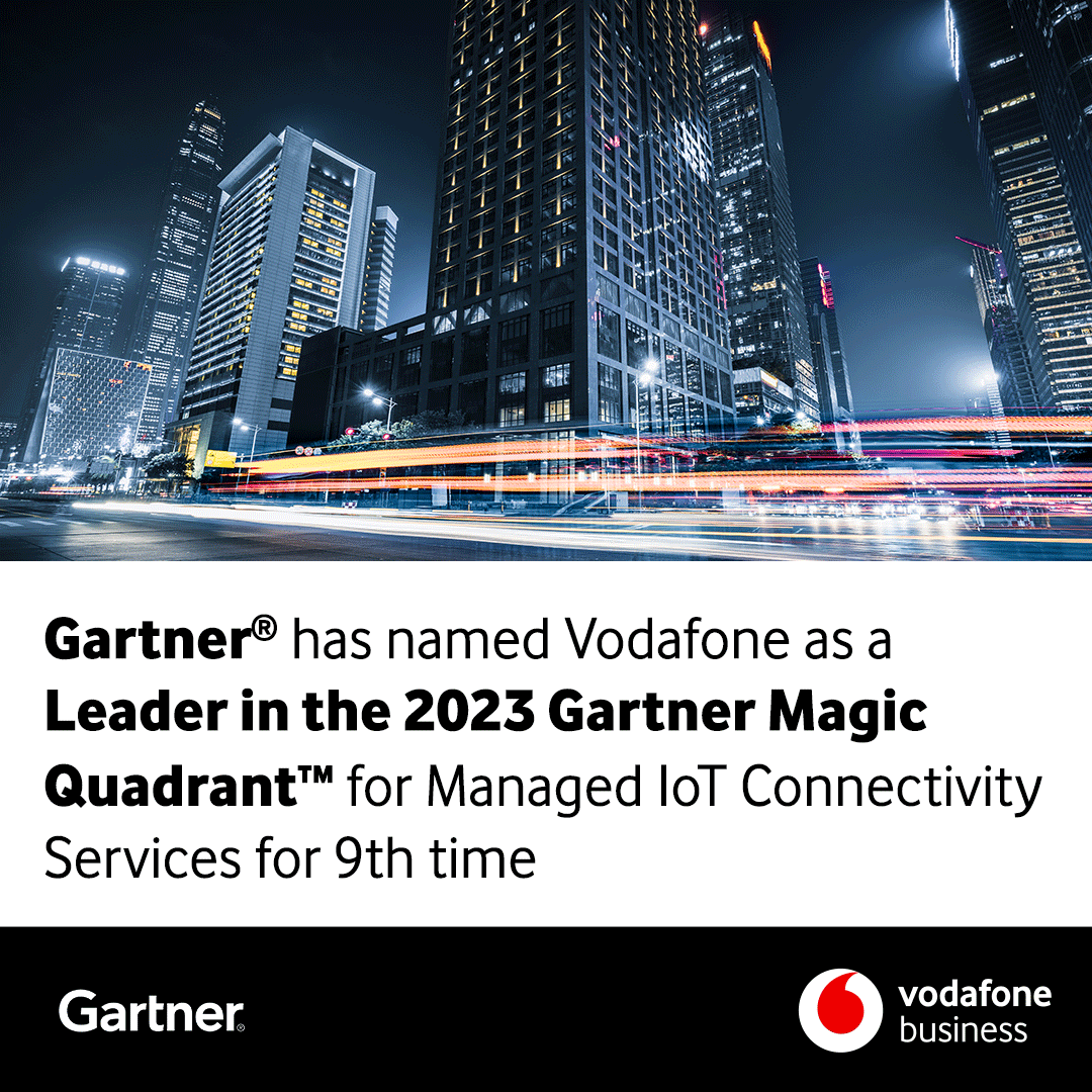 VodafoneIoT's tweet image. Gartner has positioned us as a Leader in the 2023 Gartner® Magic Quadrant™ for Managed IoT Connectivity Services, Worldwide 9 times running. Get the full report here: vodafone.com/business/news-…

#MagicQuadrant #IoTConnectivity #IoT