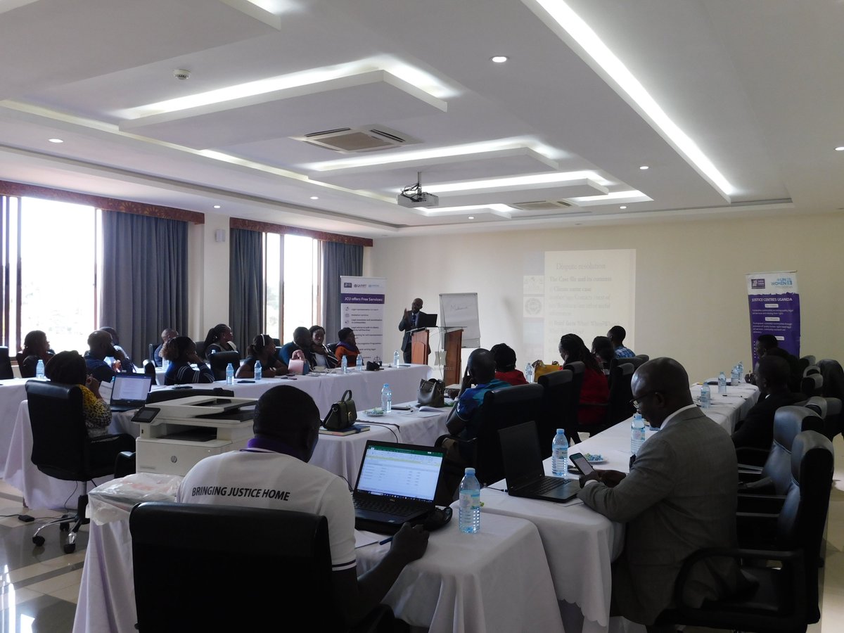 The Manager Programmes, Mr. Andrew Mwayi gives highlights on JCU background and operation. The staff are taken through JCU's strategic objectives which are; ~Enhance awareness ~Dispute resolution ~Advocacy ~Growing Institutional Capacity @UNODC_EA #JCUStaffRetreat2023