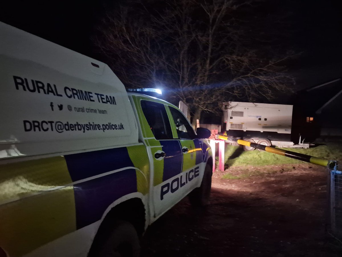 Over the weekend, the @DerbyshireRCT have been proactively patrolling Derbyshire's rural areas. Whilst out and about managed to recover a stolen generator and return to the owner within an hour of the theft. Result 👏