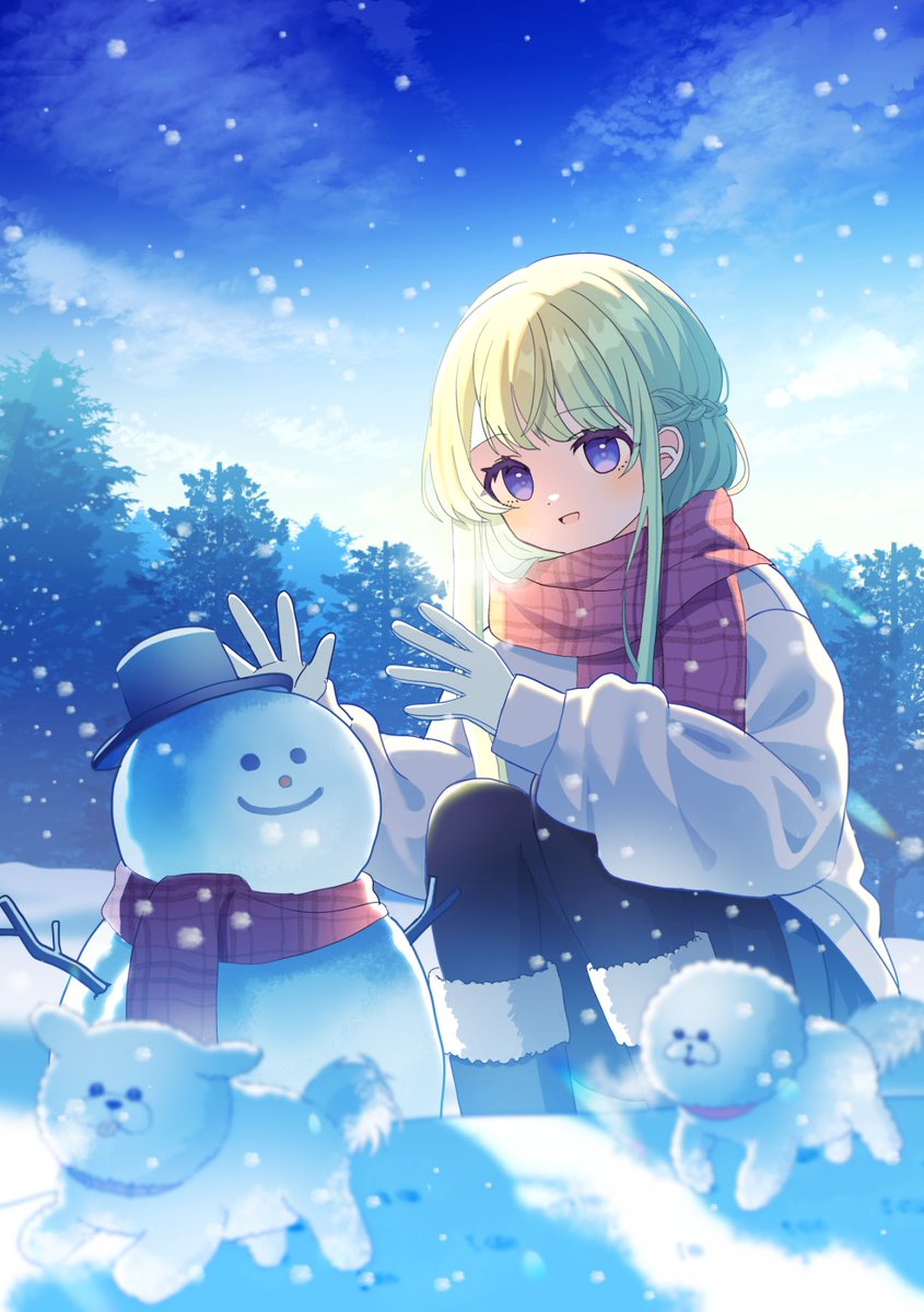 「雪だるま」|ミズキ。のイラスト