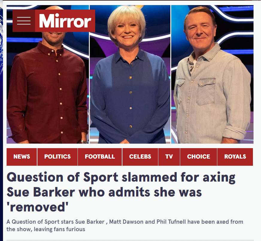 The once popular BBC programme #questionofsport revamped 3 years ago in the name of greater diversity is closing. Its ratings fell by 75% as a resiult. This highlights the absurdity of a broadcaster supported by a tax making it unaccountable to its audience. #DefundtheBBC