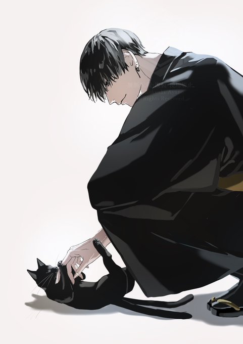 「黒猫 黒髪」のTwitter画像/イラスト(人気順)