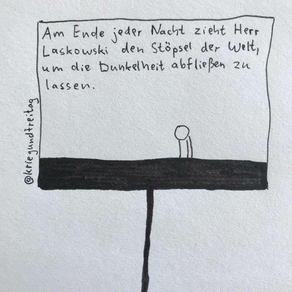 Danke, Herr Laskowski! (Cartoon aus meinem Buch „Schweres Geknitter“)