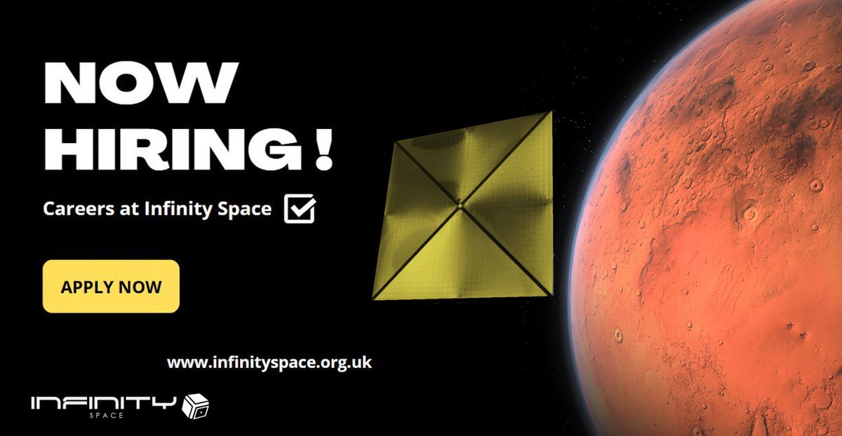 Join our team Infinity Space

We Go As One

#spacecareers #spacejobs #engineeringjobs #careersinspace

infinityspace.org.uk/jobs.html