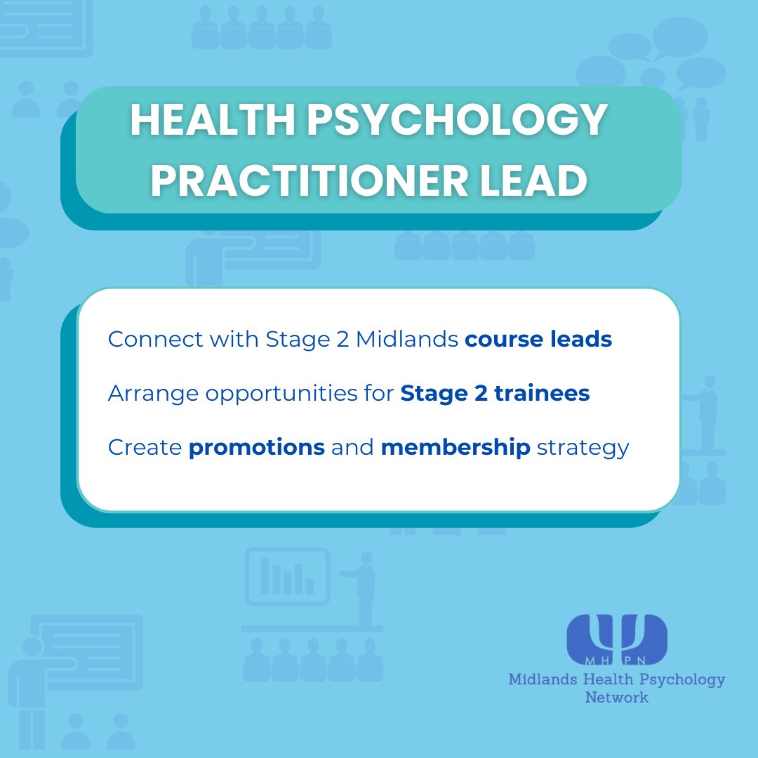 We are looking for a Health Psychology Practitioner Lead! (2/5)