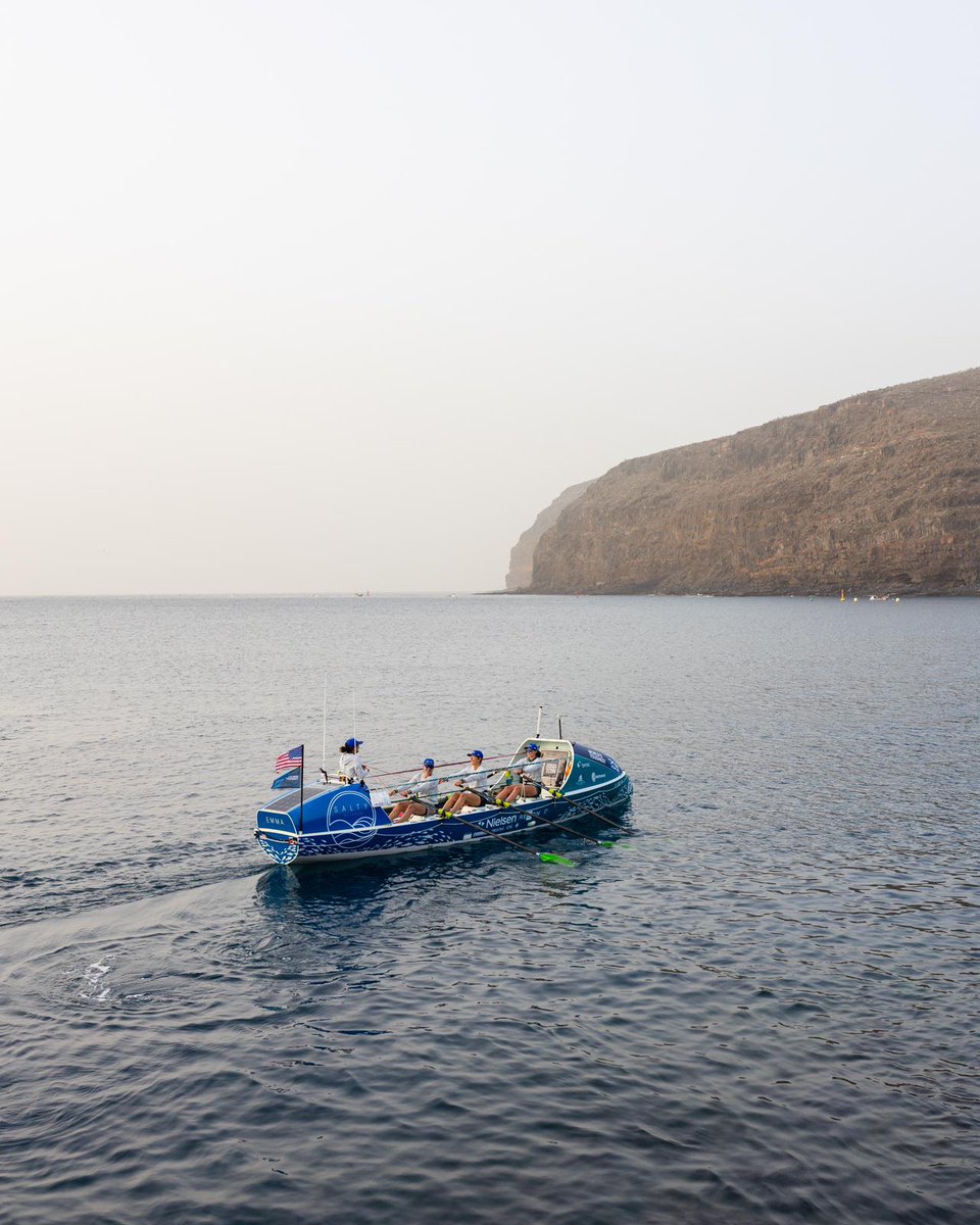 At 8:35am on December 13th, Chantale, Isabelle, Lauren, and Noelle left La Gomera and started their row across the Atlantic as part of @toughestrow! This account will now be run by Salty Science mega fans Amanda, Tim, and Cat, and we'll be sharing updates straight from the team!