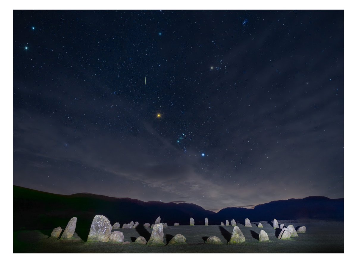 ORION and CASTLERIGG

The constellation of Orion (The Hunter) rises over Castlerigg stone circle with a lone Geminid meteor. 
#castleriggstonecircle #orion #geminidmeteor #wexmondays #fsprintmonday