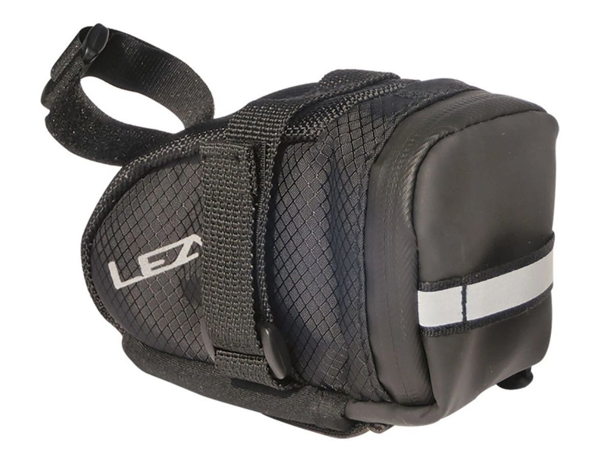 Lezyne M-Caddy Saddle Bag + Velcro straps attach to saddle rails and seatpost. + Reflective logos and loop increases night visibility. + Water resistant zipper with large pull loop. buff.ly/41o4EMF #ChooseMyBicycle #KeepCycling #Lezyne #SaddleBag #Cycling #Cyclist