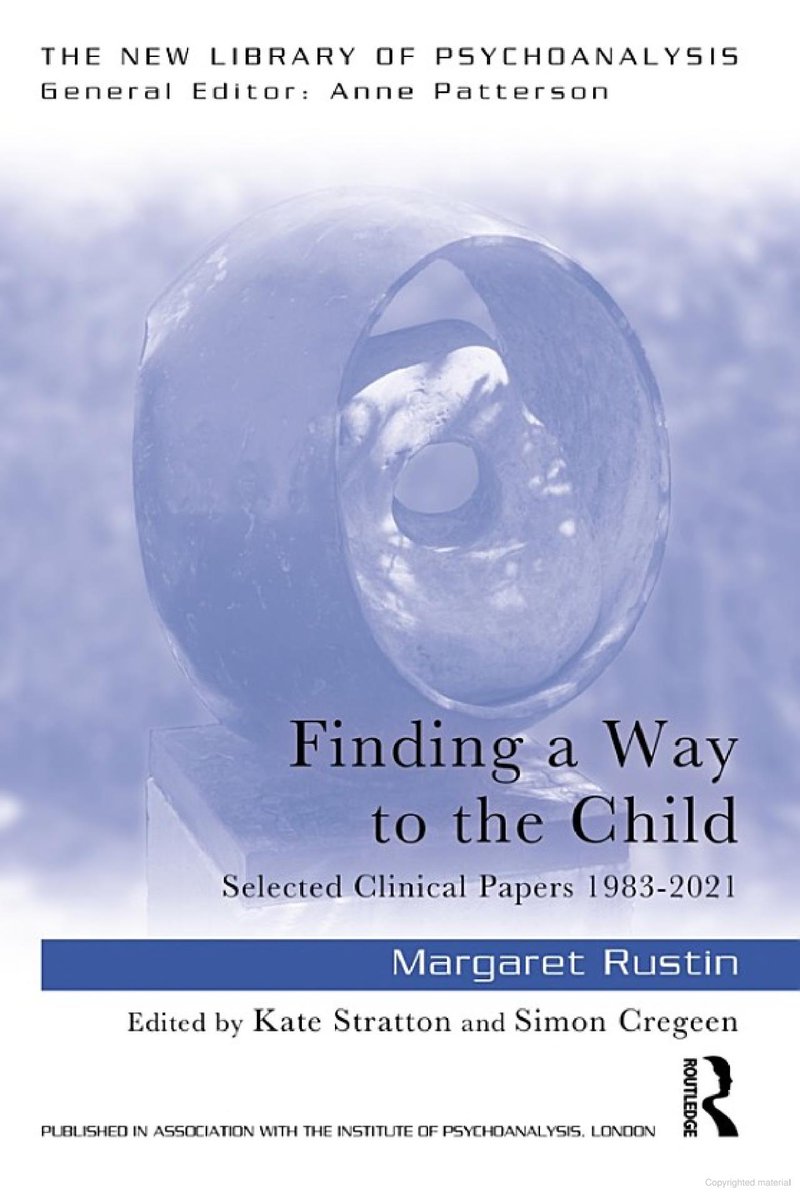 Book review: This important book of papers by leading child psychotherapist Margaret Rustin charts the widened range of child psychotherapy over the 75 years since the Tavistock child psychotherapy training was started in 1948 by John Bowlby &amp; Esther Bick tandfonline.com/doi/full/10.10…