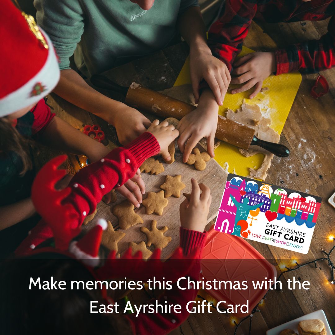 Create unforgettable family memories with the East Ayrshire Gift Card!🎉 
From amazing adventures to kid-friendly attractions, use the card for a day of joy this Christmas and treasure the memories that last a lifetime.🎄  🥰 
Buy now at orlo.uk/4kktG