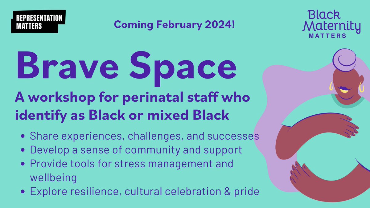 Join #BraveSpace: for Black colleagues across the South West working in maternity, obstetrics, neonatology or other NHS community services supporting pregnancy & birth. 15 FREE places available - find out more & register your interest here: events.weahsn.net/BraveSpaceawor… @itsrepmatters