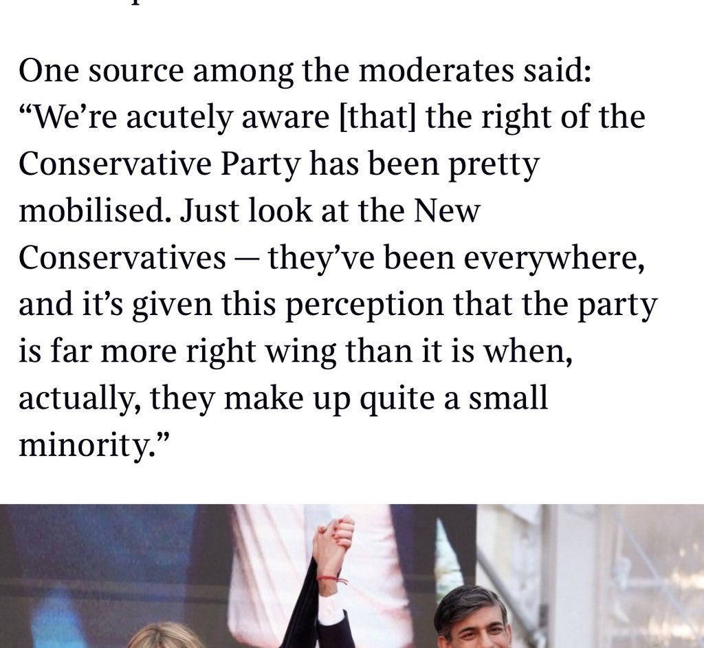 Strong borders, low immigration, better skills training, common sense politics….these are the policies that won the last election for the Conservative Party. Characterising these views as ‘extreme’ tells you everything you need to know about the ‘centre ground’ in Westminster.