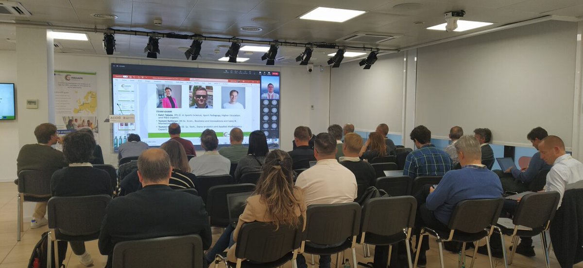 🌟 𝐈𝟑-𝐈𝐍𝐒𝐇𝐀𝐏𝐄 𝐄𝐯𝐞𝐧𝐭: 𝐖𝐏𝟑 Kick-Off Highlights! 🚀 🌐 Dec 14, #Barcelona: It was a success! We navigated the matchmaking journey between Flagship #SMEs and co-developers, aligning InShape region #services for tailored support. Thanks to all the participants!