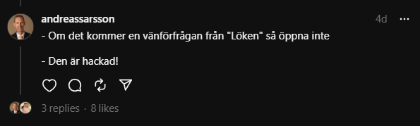 Hets mot folkgrupp direkt på Threads