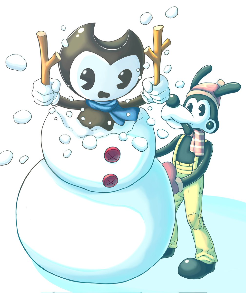 Boris Makes a Snowman
#Bendy_and_the_ink_machine
#Bendy_and_the_Dark_Revival
#JoeysArtChallenge