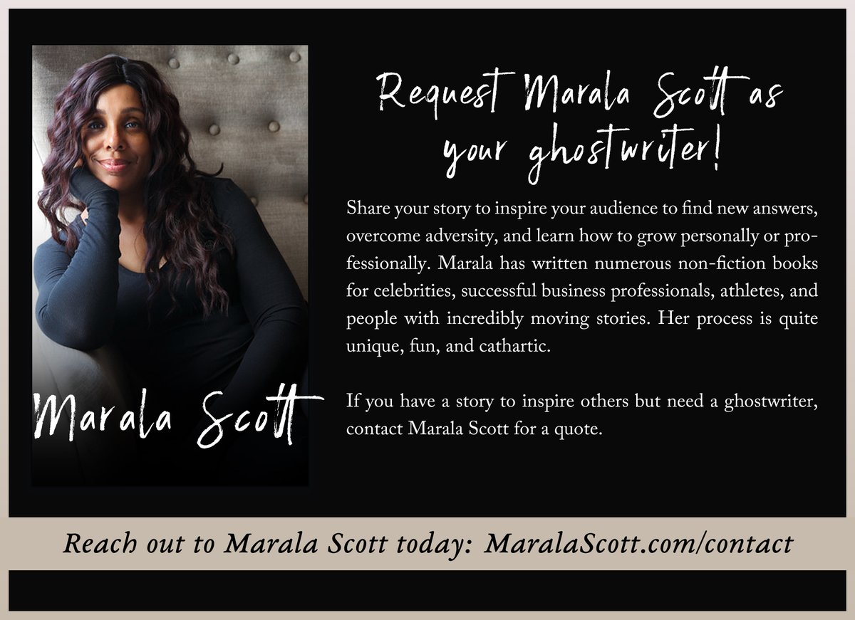 Your story deserves to be heard! Visit Maralascott.com to get the #ghostwriting process started! #writer #ghostwriter #inspiration #MotivationalMonday