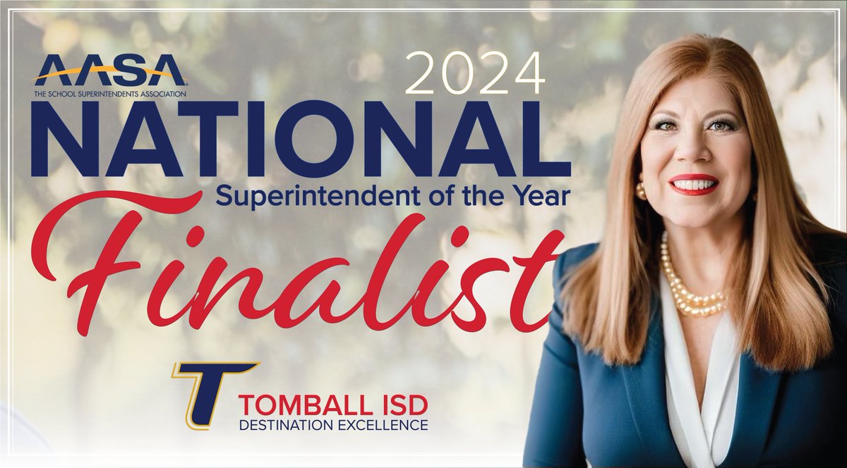 🎉 EXCITING NEWS! #DestinationExcellence TOP 4 IN THE NATION. 🎉 Well deserved, @m_salazarzamora! Read all about it: tomballisd.net/about-tisd/dep…