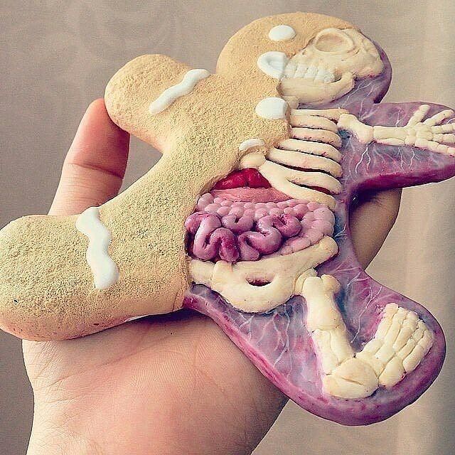 'Tis the season. This gingerbread man might make you think twice before taking a bite, though! Photo: Quimmy Shimmy: qimmyshimmy.com