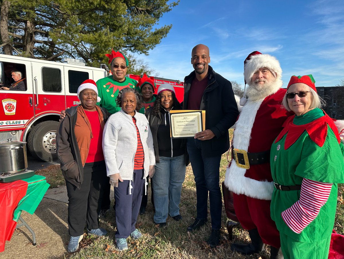 This weekend the Loch Raven Improvement Association hosted their holiday gathering at Immanuel Lutheran Church, and I caught up with neighbors and celebrated the spirit of Christmas! They had holiday treats, music, and Santa even brought his fire truck out for the occasion.🚒🎅