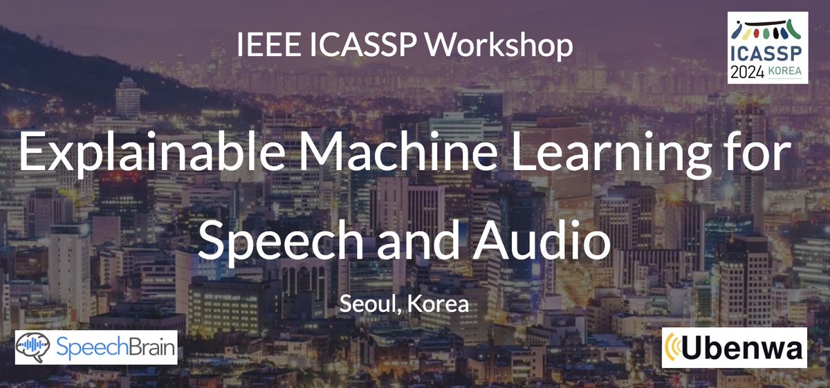 🚨 📢 There is still a chance to have your paper appear in ICASSP through our XAI-SA workshop. If you have ongoing work on Explainable AI for Speech/Audio, consider sending a paper to our workshop!

xai-sa-workshop.github.io

#ICASSP2024