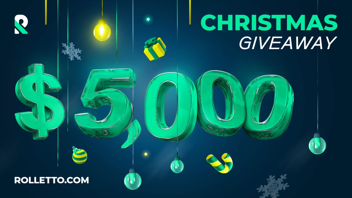 RollettoWorld's tweet image. 🎁 $5,000 CHRISTMAS GIVEAWAY 🎁

- Follow @RollettoWorld
- RT and like this post
- Reply with your Rolletto usernames

Tag a friend for extra entries.

🔗 Play at Rolletto.com
