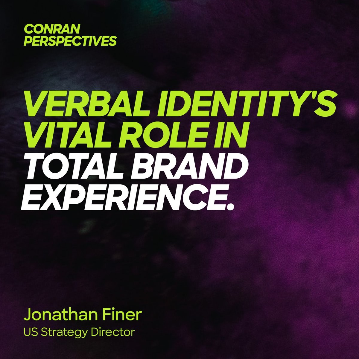 US Strategy Director Jonathan Finer explores the multifaceted nature of verbal identity – and its crucial role in shaping brand perception. Read the full article here: bit.ly/4ani6V8 #verbalidentity #brandexperience #branding