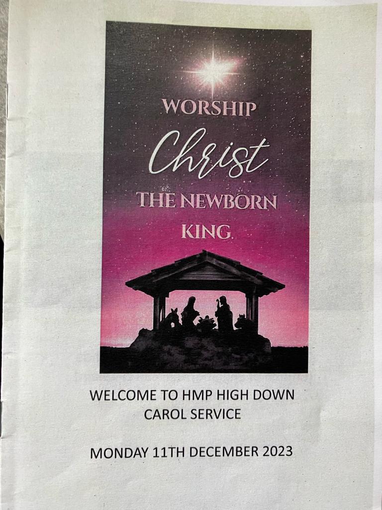 What a lovely Carol service with the residents at HMP Highdown and we enjoyed chatting with them at the reception after