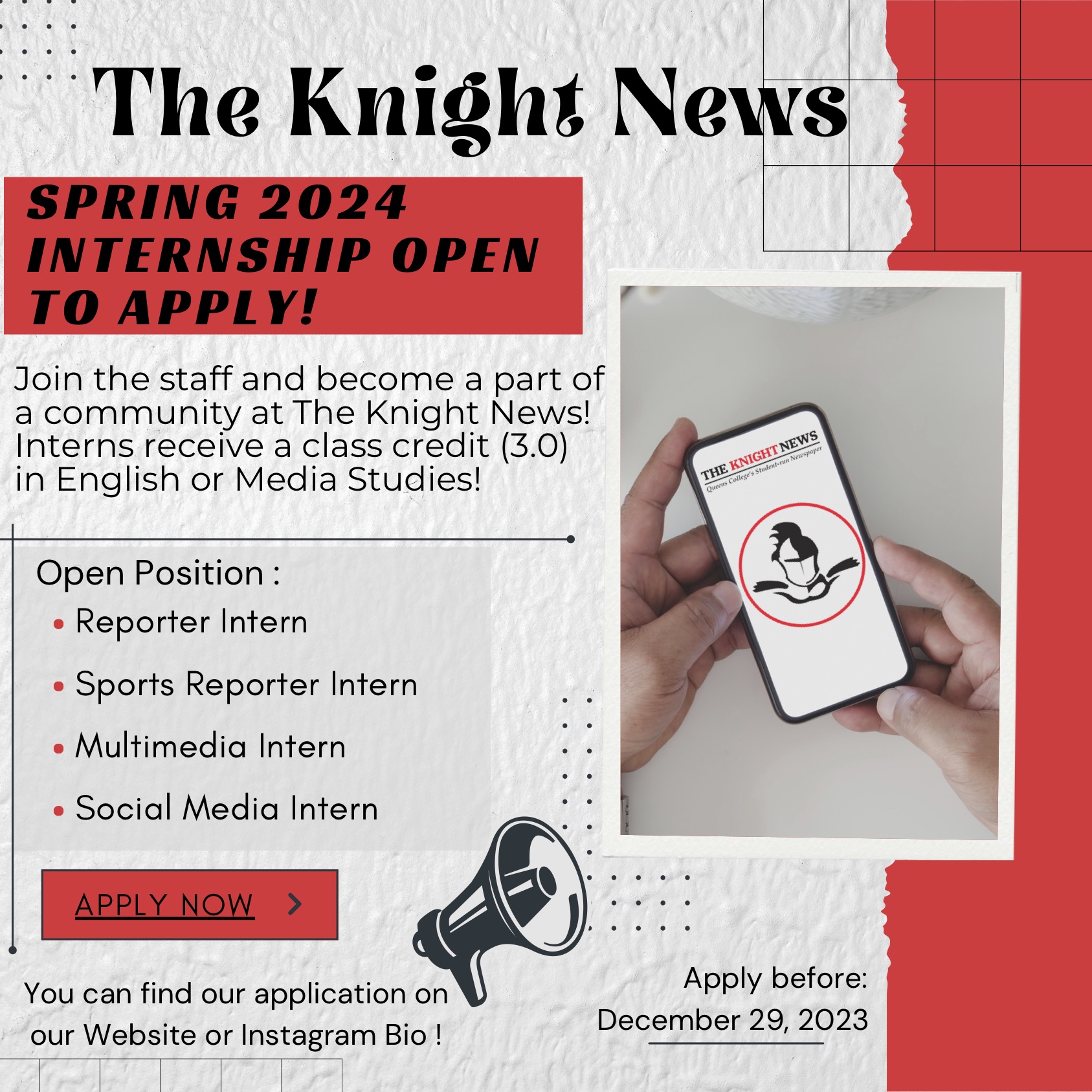 Social Media Internships Spring 2025