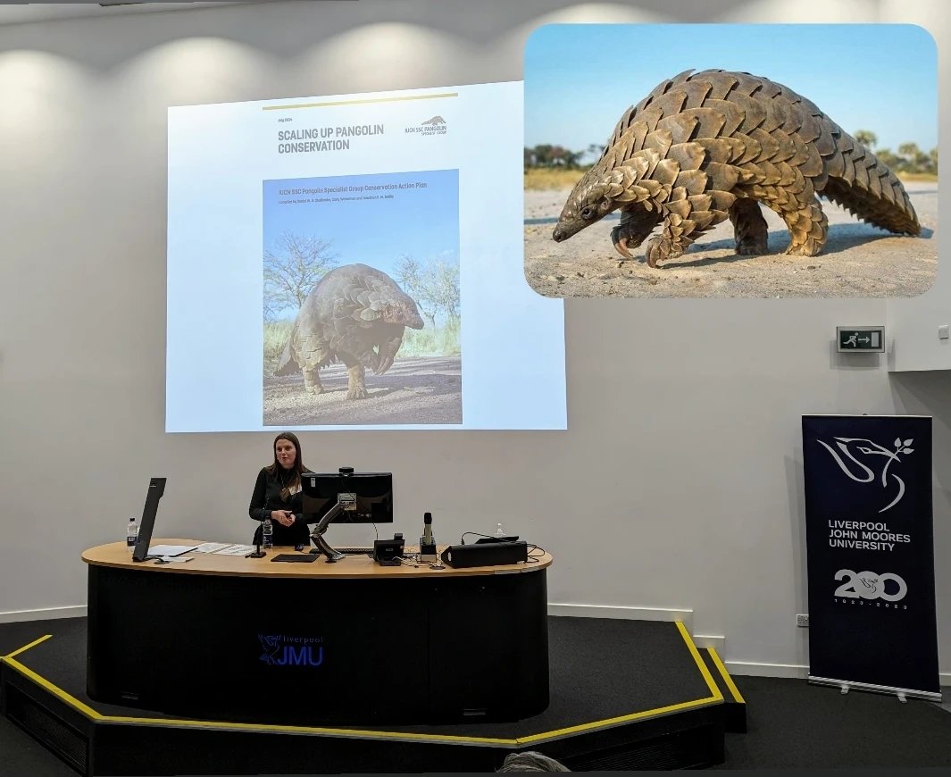 Fantastic #LJMUResearchDay2023 keynote from @ScienceatCZ @PangosAndPottos on use of AI to overcome camera trap challenges for Giant Pangolin conservation. It's great to develop monitoring tech that can be handed over to local communities & reserve rangers for long-term efforts.