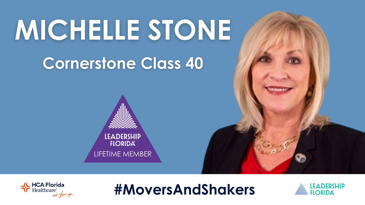 #LifetimeMember @Michellehstone (#CornerstoneClass40 #XLerators, #EastCentralRegion) began a new role as chair of the Marion County Board of County Commissioners with @MarionCountygov.

Sponsor: @HCAFLHealthcare #MoversAndShakers