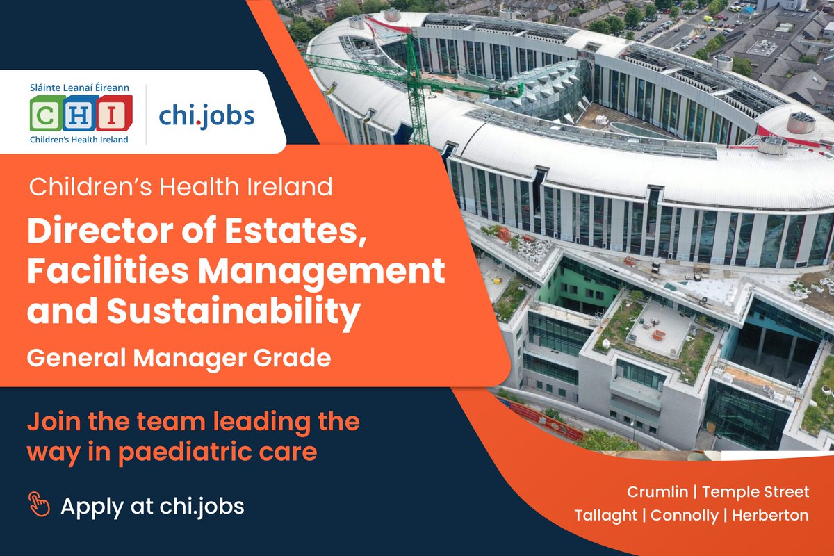Applications are invited for the role of Director of Estates, Facilities Management and Sustainability, General Manager Grade. Apply here: ow.ly/54Qp50QjKHw