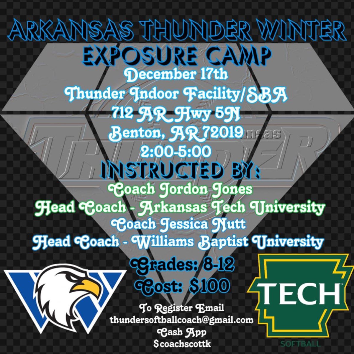 londonsteplock's tweet photo. Thank you coach @Jess_Nutt24,  coach Jordon Jones, and Coach Scott @arkthunderfp for great a exposure camp.  

#wbusoftball @Jess_Nutt24 @ATUSoftball #softball #fastpitch #softballlife https://t.co/PXyJHbGE7H