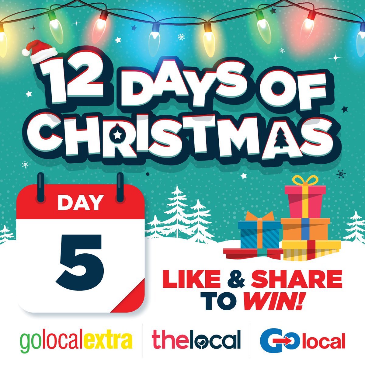 Day 5

#WIN with our 12 Days of Christmas #Advent running up until Christmas Day! Just Like, Share and Tag someone you want to see this Christmas to enter!   There's a winner EVERY DAY!