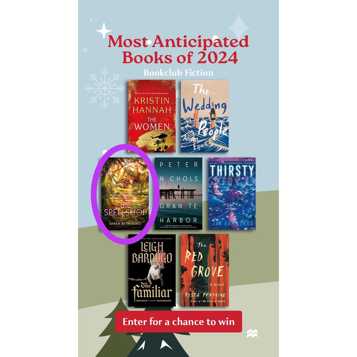 Wow!!! So honored to be included in such incredible company -- Macmillan's Most Anticipated Books of 2024!!! Enter their sweepstakes for a chance to win advance reader copies of all seven of these forthcoming books! sites.macmillan.com/most-anticipat…