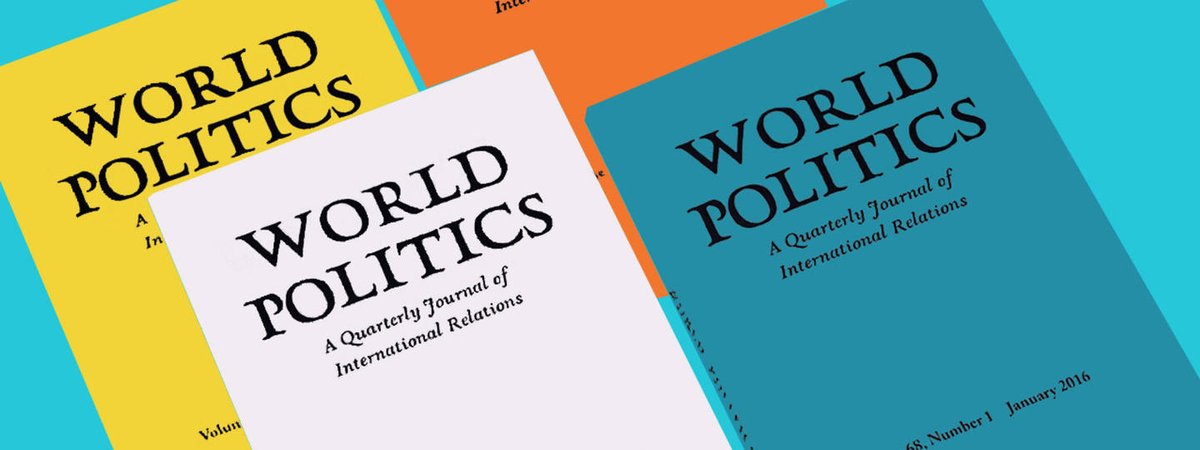 Before the January @World_Pol issue posts online, have another read of our October issue! #AcademicTwitter #polisciresearch #autocracy #democracy #science #nationalism #EuropeanUnion #covid19 #LatinAmerica @JHUPress muse.jhu.edu/issue/51187
