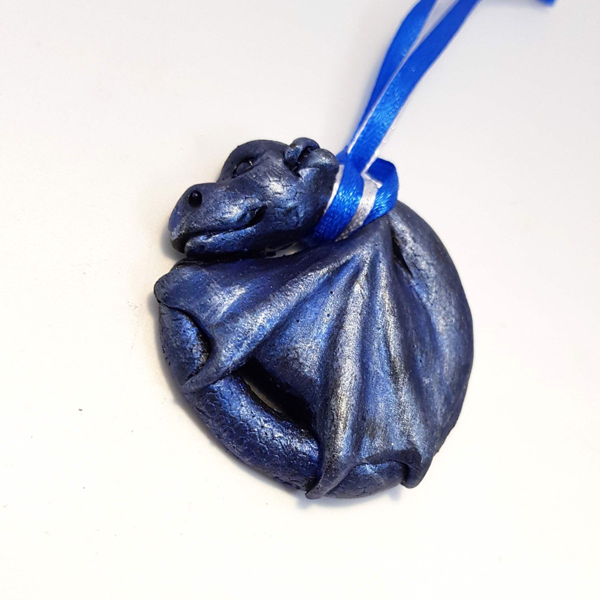 goblindreams's tweet photo. Dragon Decoration in Blue and Silver (Small Round) #christmas #handmade 
Buy here https://t.co/n89nLvS2Wf https://t.co/g8BoSuv61T