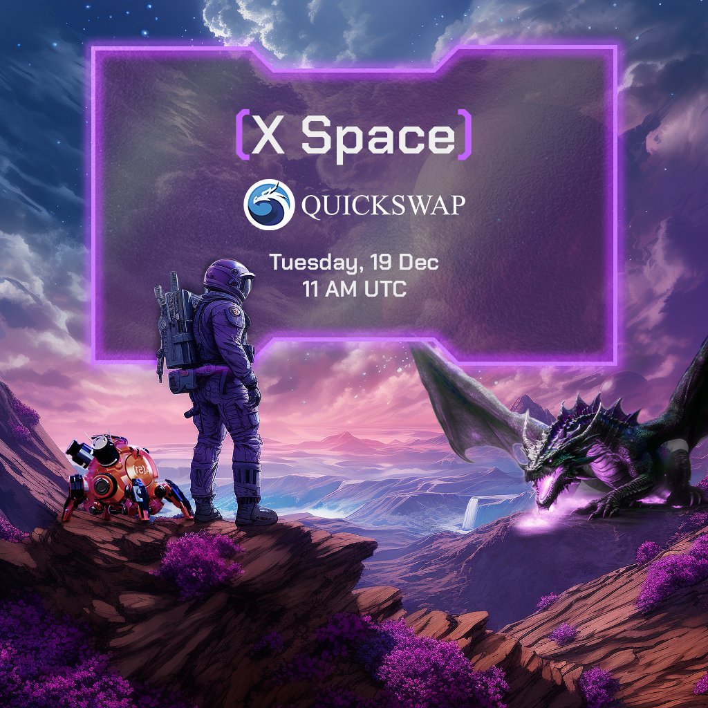 Explorers! $A51 token will be live on <a href="/QuickswapDEX/">QuickSwap 🐲 DragonFi 2.0</a>  this December. To know the details of the token launch and more about the <a href="/A51_Fi/">A51 Finance</a> , join our X space with Quickswap tomorrow at 11am UTC.