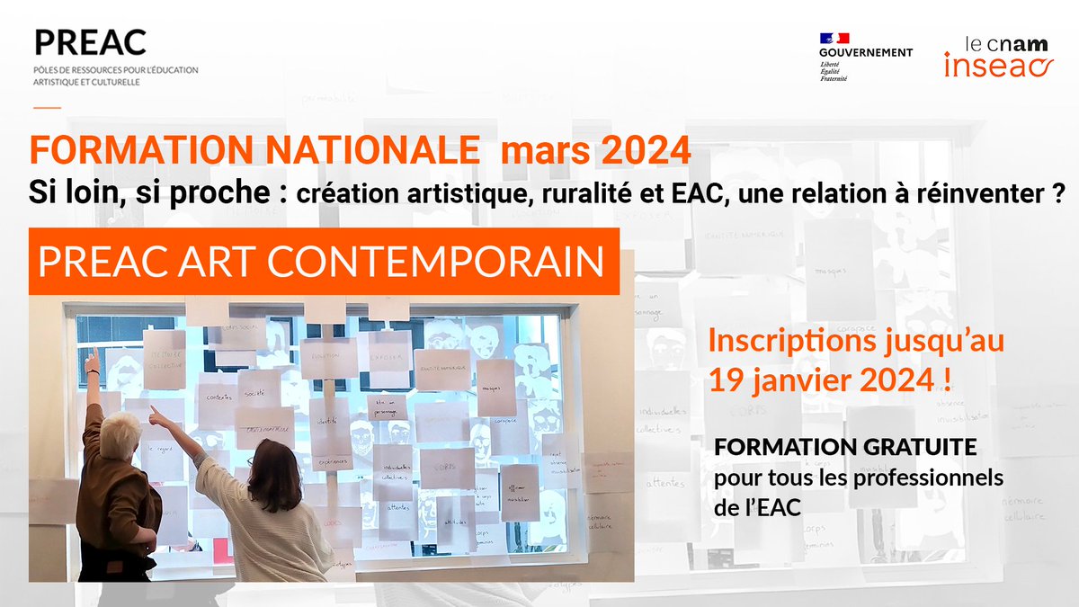 JulieWozniak8's tweet photo. Le #PREAC Art Contemporain s'interroge sur la "ruralitรฉ" et ses liens avec l'enfant, les artistes, la crรฉation, la transmission et la mรฉdiation.
Une formation nationale hybride pour les professionels de l'#EAC.
โกhttps://t.co/WfEK8LiZuA https://t.co/ubH1GR6Xv8