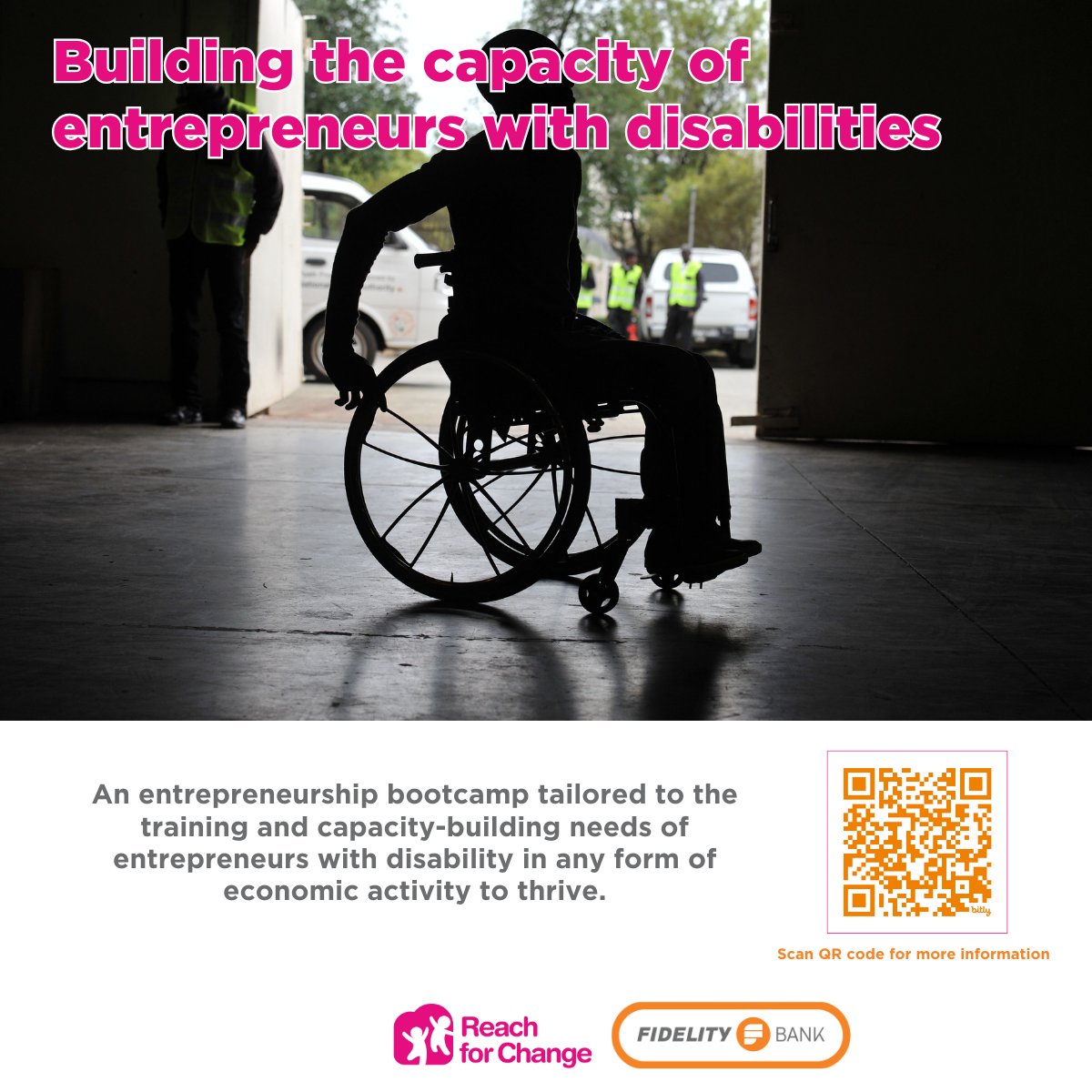 Reach for Change, Ghana (@r4c_ghana) on Twitter photo Exciting news! We're partnering with <a href="/fidelitybankgh/">Fidelity Bank Ghana</a> to host a 4-day bootcamp for entrepreneurs with disabilities in the Eastern region🇬🇭.
With this collaboration, we'll be empowering entrepreneurs with disabilities to gain relevant skills to grow their SMEs. Let's #EmpowerAll Exciting news! We're partnering with <a href="/fidelitybankgh/">Fidelity Bank Ghana</a> to host a 4-day bootcamp for entrepreneurs with disabilities in the Eastern region🇬🇭.
With this collaboration, we'll be empowering entrepreneurs with disabilities to gain relevant skills to grow their SMEs. Let's #EmpowerAll