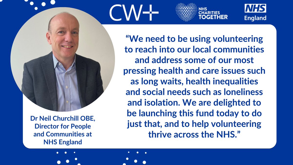 We are looking for partnerships that can accelerate change in geographic areas that have seen under-investment in volunteering, as well as those that are ready to pioneer new ideas. Full guidance, eligibility & application process here: cwplus.org.uk/volunteeringfo…