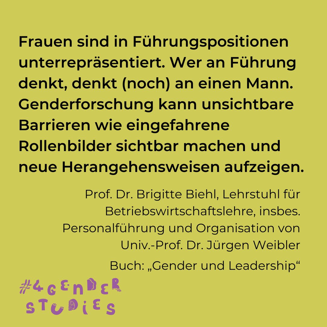 Weiter geht's beim #4GenderStudies-Aktionstag – viele Lehrende und Forschende der #FernUni haben sich bereits mit einem Statement beteiligt. Mehr dazu: fernuni-hagen.de/chancengerecht…