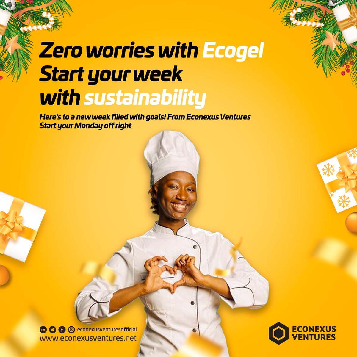 EconexusL's tweet photo. Get your week started with sustainable vibes and crush your goals.
Here's to a Monday filled with eco-friendly energy from Econexus Ventures!
Like and share this post.
#SustainableStart #MondayMotivation
#Econexus #Econexusventures #cleancooking #sustainableenvironment https://t.co/MPeWEBiYdV