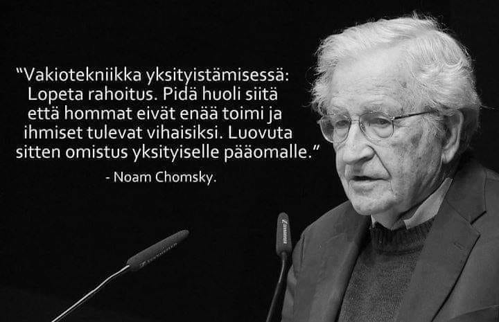 Persut aikovat kokoomuksen kanssa käyttää taantumaa tekosyynä yksityistää lisää julkista omaisuutta. Ilman katastrofeja ei uusliberalismi voisi sikitä joka nurkkaan.