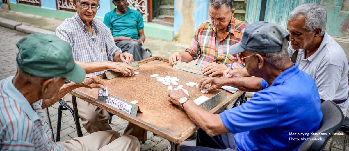 cubiletecup's tweet photo. The clinking of domino tiles is the soundtrack to many a Cuban weekend, as the beloved game of dominoes holds a special place in the island. The tradition often spills onto the streets, with neighbors forming impromptu outdoor domino parlors. 

#cubanculture #latinamerica https://t.co/P0lLM6dJqC